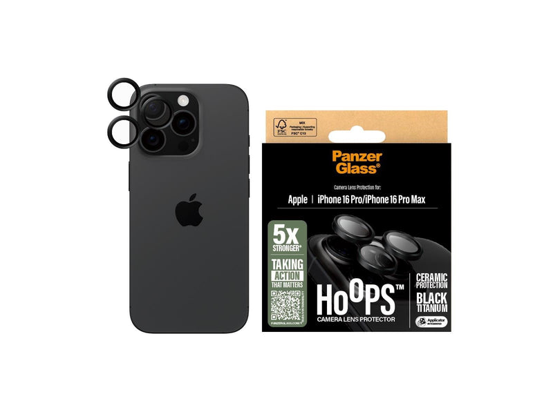 PanzerGlass Hoops™ Ceramic Lens Protector iPhone 16 Pro | 16 Pro Max