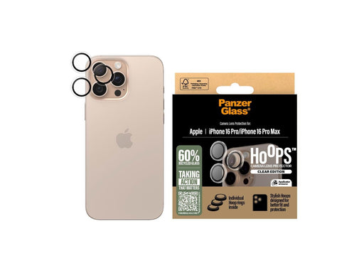 PanzerGlass Hoops™ Transparent Lens Protector iPhone 16 Pro | 16 Pro Max