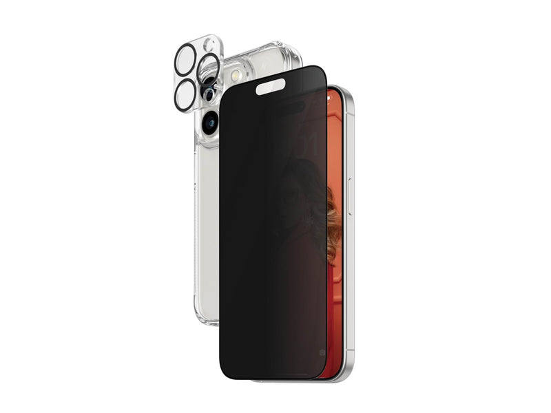 PanzerGlass Privacy 3-in-1 Pack iPhone 15 Pro