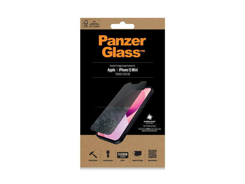 PanzerGlass Privacy Screen Protector Apple iPhone 13 Mini  | Standard Fit