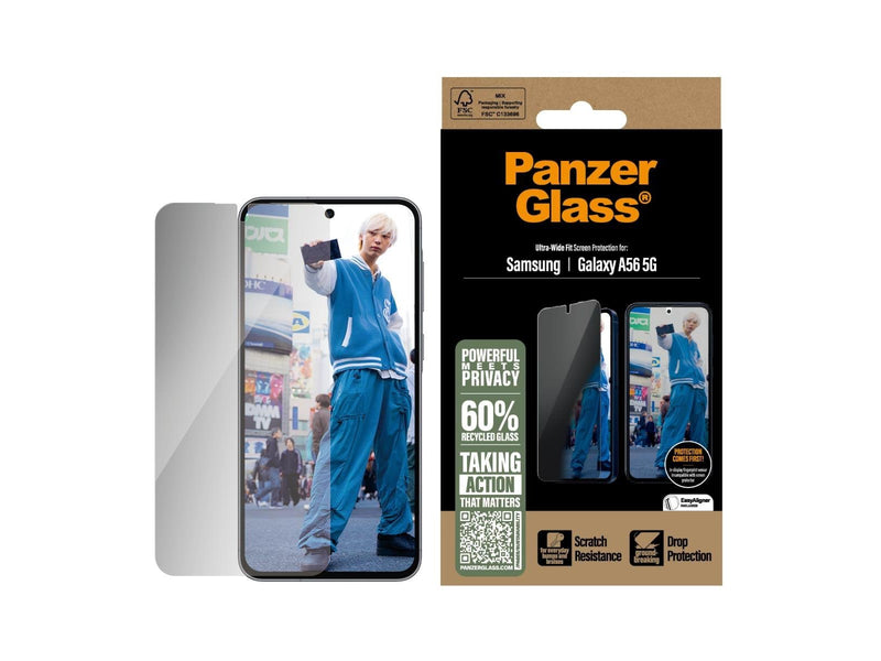PanzerGlass Privacy Screen Protector Samsung Galaxy A56 5G | Ultra-Wide Fit