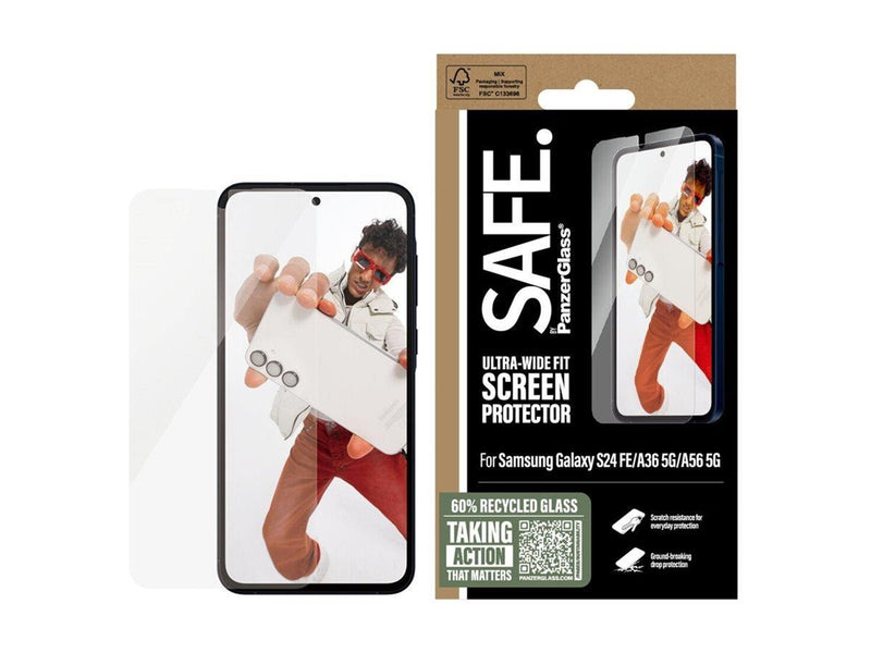 PanzerGlass SAFE. by  - screen protector for mobile phone - ultra-wide fit