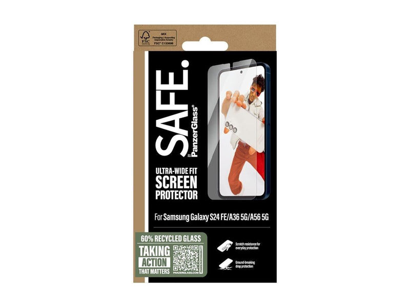 PanzerGlass SAFE. by  - screen protector for mobile phone - ultra-wide fit