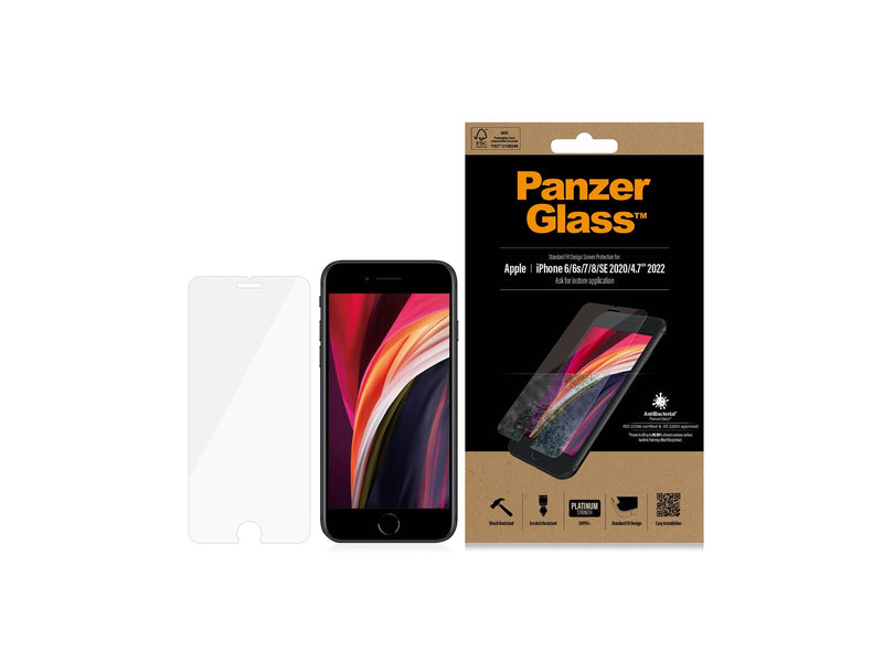 PanzerGlass Screen Protector Apple iPhone 8 | 7 | 6s | 6 | SE (2020/2022) | Standard Fit