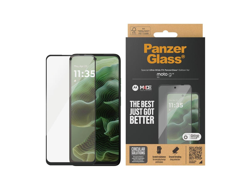 PanzerGlass Screen Protector Motorola Moto G35 5G | Ultra-Wide Fit