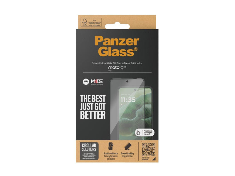 PanzerGlass Screen Protector Motorola Moto G35 5G | Ultra-Wide Fit