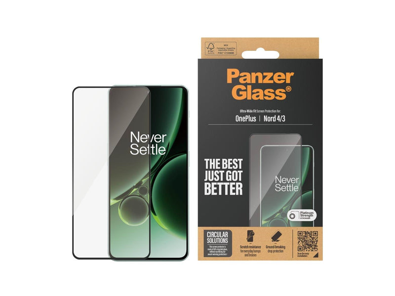PanzerGlass Screen Protector OnePlus Nord 4 | 3 | Ultra-Wide Fit
