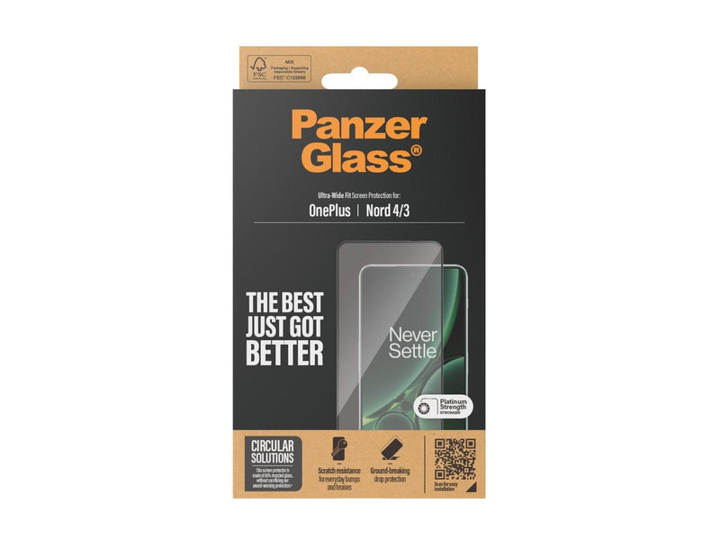 PanzerGlass Screen Protector OnePlus Nord 4 | 3 | Ultra-Wide Fit