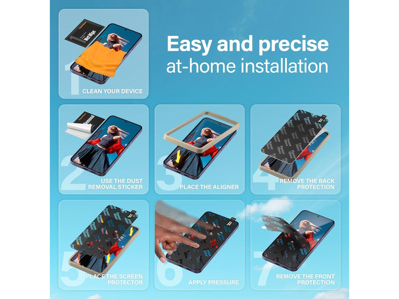 PanzerGlass Screen Protector Samsung Galaxy S24 Plus | Ultra-Wide Fit w. EasyAligner