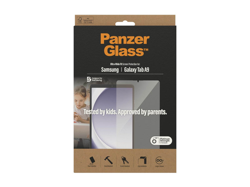 PanzerGlass Screen Protector Samsung Galaxy Tab A9 | Ultra-Wide Fit