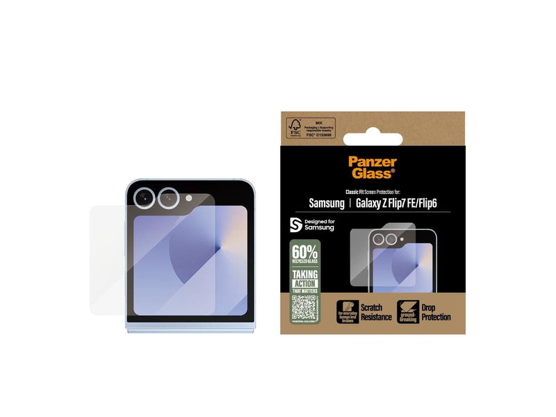 PanzerGlass Screen Protector Samsung Galaxy Z Flip7 FE | Flip6 | Classic Fit