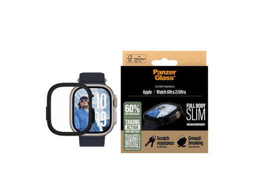 PanzerGlass Screen Protector Snappie Full Body Slim Black Apple Watch Ultra 2