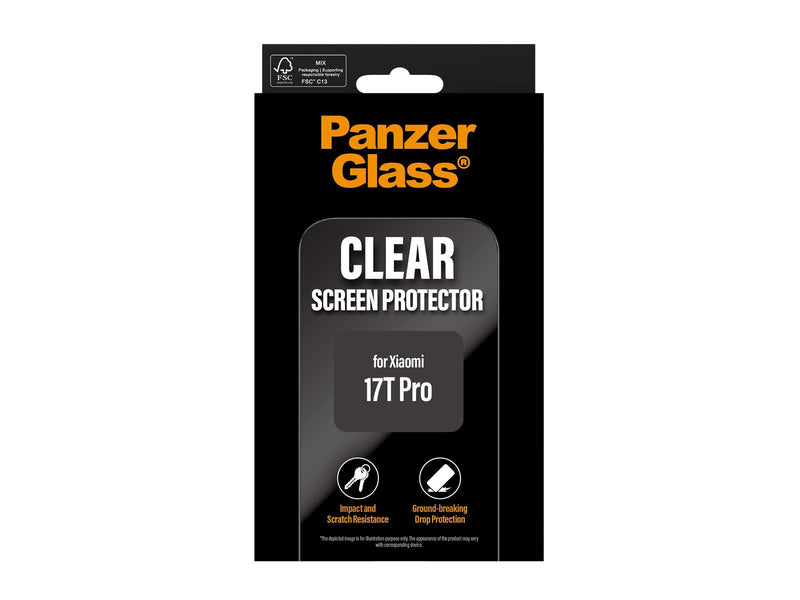 PanzerGlass Screen Protector Xiaomi 17T Pro | Ultra-Wide Fit