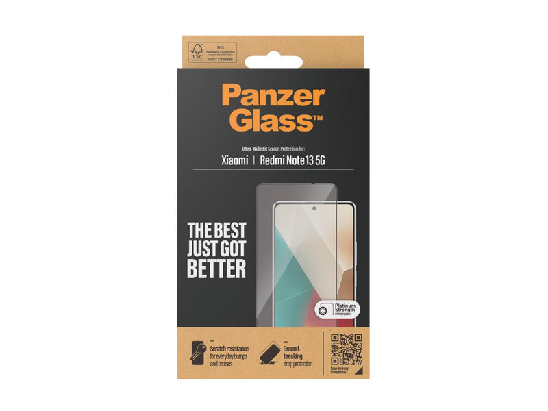 PanzerGlass Screen Protector Xiaomi Redmi Note13 5G | 13 Pro 4G | Ultra-Wide Fit