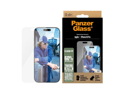 PanzerGlass Screen Protector iPhone 16 Pro  | Classic Fit