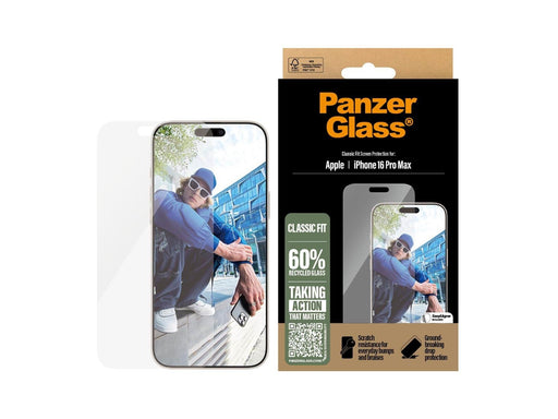 PanzerGlass Screen Protector iPhone 16 Pro Max | Classic Fit