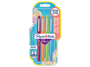 Paper Mate Flair-Filzstifte | mittlere Spitze (0,7 mm) | Gemischte FUN-Farben | 4 Stück