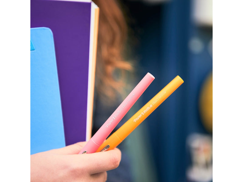 Paper Mate Flair Filzstifte | mittlere Spitze (0,7 mm) | gemischte Retrofarben | 16 Stück