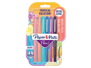 Paper Mate Flair Filzstifte | mittlere Spitze (0,7mm) | Tropical Farben | 6 Stück