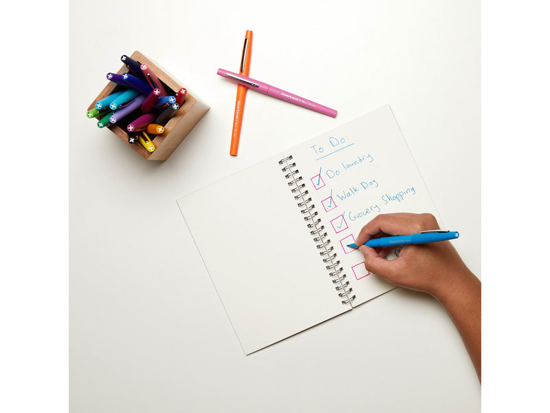 Paper Mate Flair Filzstifte | mittlere Spitze (0,7mm) | Tropical Farben | 6 Stück