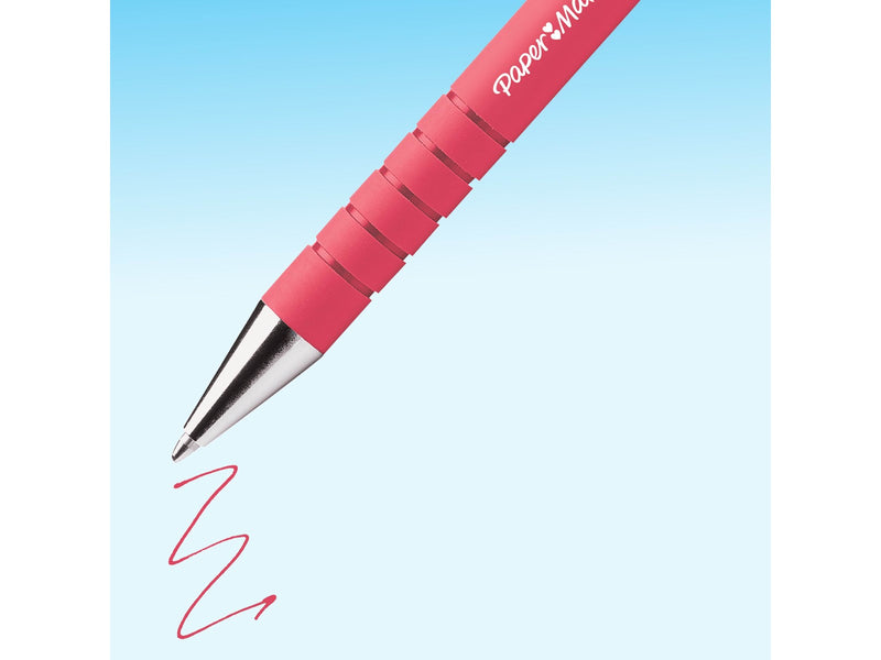 Paper Mate Flexgrip Ultra-Druckkugelschreiber | mittlere Spitze (1,0 mm) | sortierte Farben | 4er-Packung