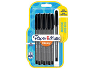 Paper Mate InkJoy 100RT Retractable Kugelschreiber | mittlere Spitze (1,0 mm) | Schwarz | 8 Stück