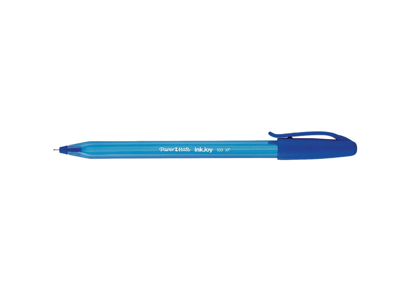 Paper Mate InkJoy 100ST Kugelschreiber | extra-feine Spitze (0,5 mm) | Blau | 50 Stück