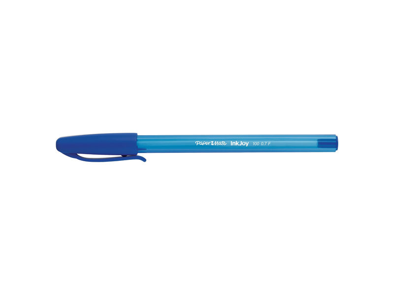 Paper Mate InkJoy 100ST Kugelschreiber | feine Spitze (0,7 mm) | Blau | 5 Stück