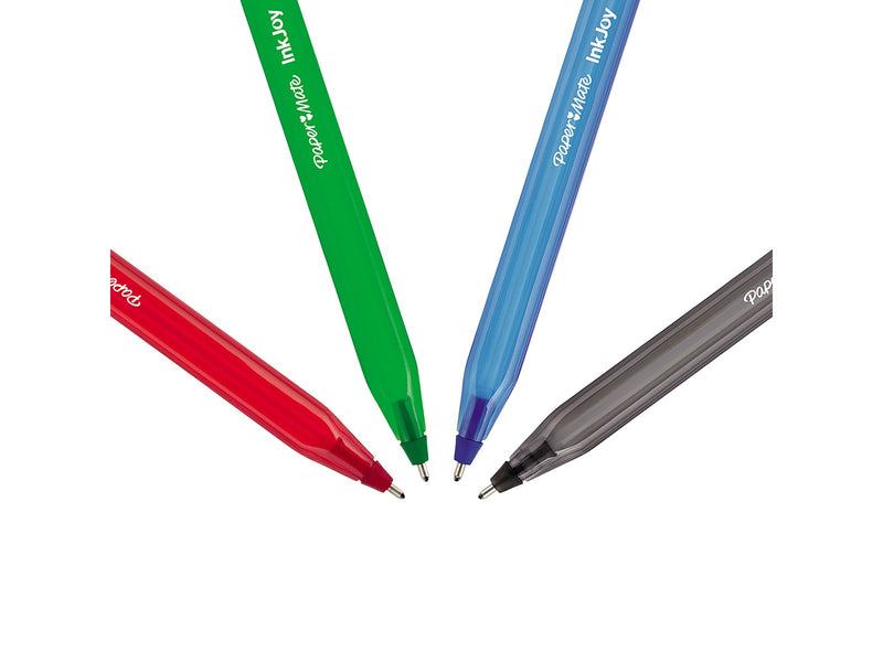 Paper Mate InkJoy 100ST Kugelschreiber | feine Spitze (0,7 mm) | klassische Farben | 5 Stück