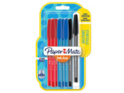 Paper Mate InkJoy 100ST Kugelschreiber  | mittlere Spitze (1,0 mm) | Schwarze, blaue & rote Tinte | 8 Stück