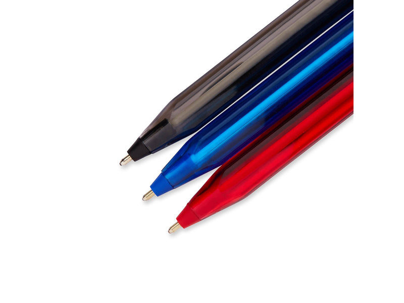 Paper Mate InkJoy 100ST Kugelschreiber  | mittlere Spitze (1,0 mm) | Schwarze, blaue & rote Tinte | 8 Stück