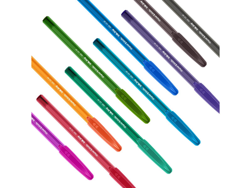 Paper Mate  InkJoy 100ST Kugelschreiber | mittlere Spitze (1,0 mm) | farblich sortiert | 27 Stück