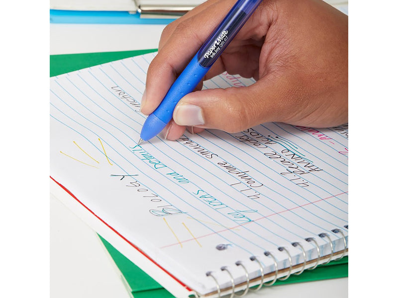 Paper Mate InkJoy Gelstifte | mittlere Spitze (0,7mm) | dunkelblau | 12 Stück
