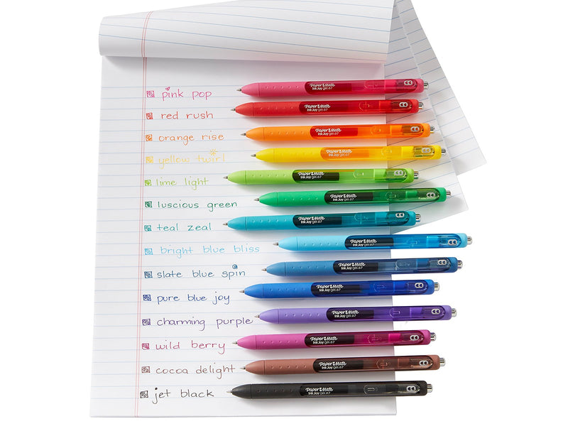 Paper Mate InkJoy Gelstifte | mittlere Spitze (0,7mm) | dunkelblau | 12 Stück