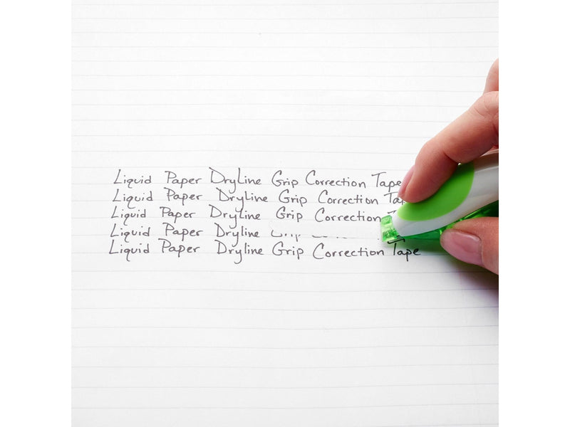 Paper Mate Liquid Paper DryLine Grip-Korrekturband | Gemischte Farben | 3 Stück
