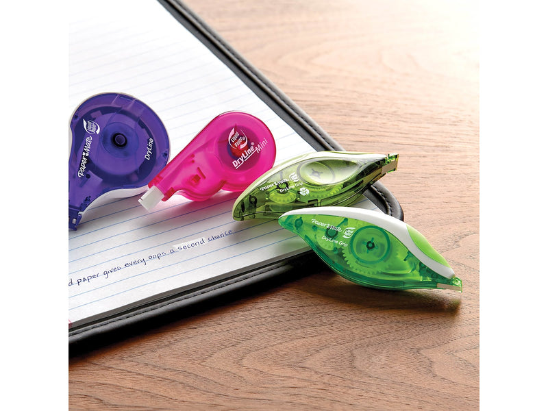 Paper Mate Liquid Paper DryLine Grip-Korrekturband | Gemischte Farben | 3 Stück
