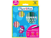 Paper Mate Malstifte mit Filzspitze für Kinder | Waschbar | Verschiedene Farben | 12 Faserspitzenmarker