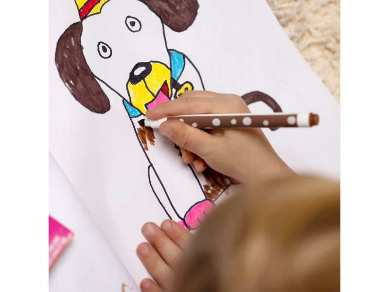 Paper Mate Malstifte mit Filzspitze für Kinder | Waschbar | Verschiedene Farben | 12 Faserspitzenmarker