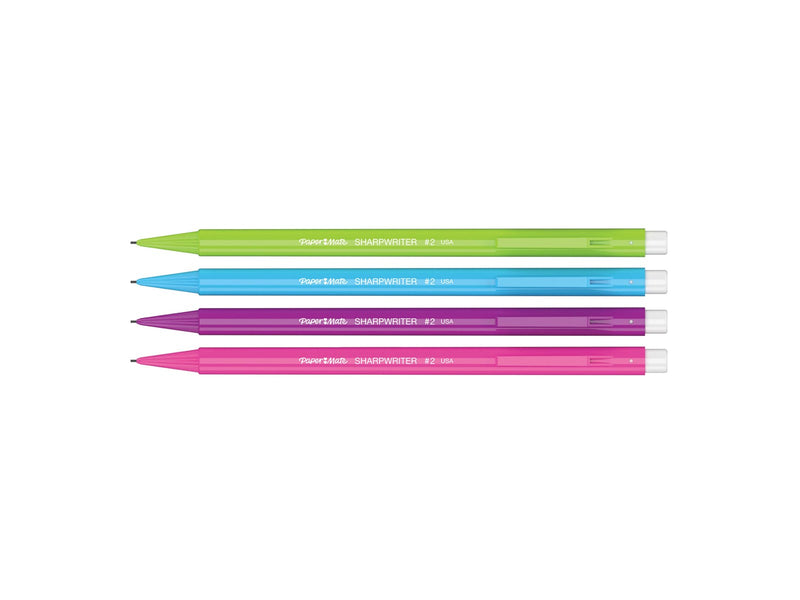 Paper Mate Non Stop-Druckbleistift | 0,7 mm mit stoßabsorbierender Spitze | HB 2 | Schaft in sortierten Farben | 10 Stück