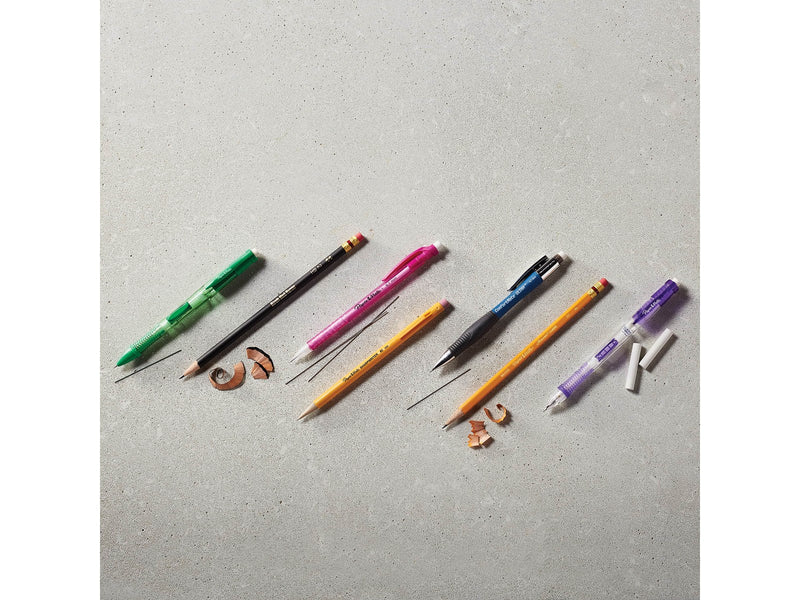 Paper Mate Non Stop-Druckbleistift | 0,7 mm mit stoßabsorbierender Spitze | HB 2 | Schaft in sortierten Farben | 10 Stück