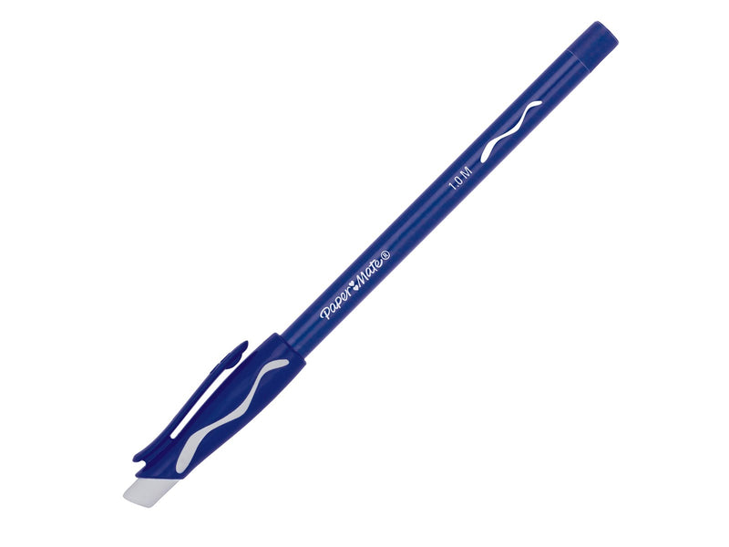 Paper Mate Replay Radierbarer Kugelschreiber | mittlere Spitze (1,0 mm) | blau | 2 Stück
