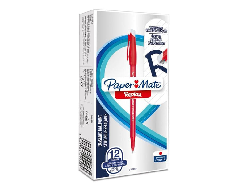 Paper Mate Replay - ballpoint pen - red (pack of 12)