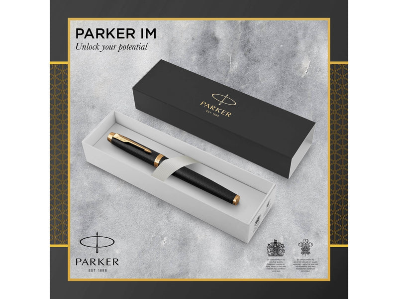 Parker IM Tintenroller | Premium Black | feine Spitze | Schwarz | Geschenkbox