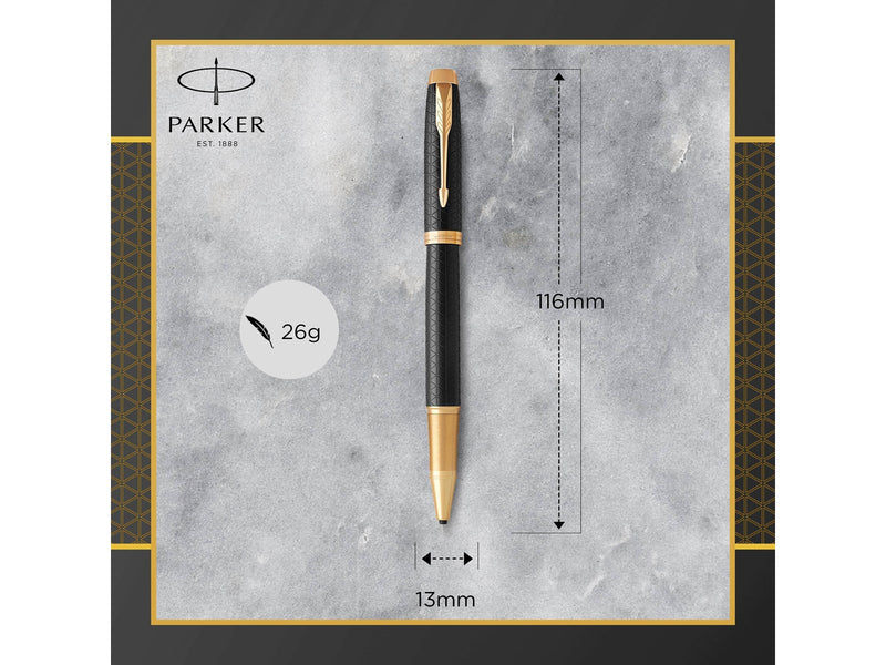 Parker IM Tintenroller | Premium Black | feine Spitze | Schwarz | Geschenkbox