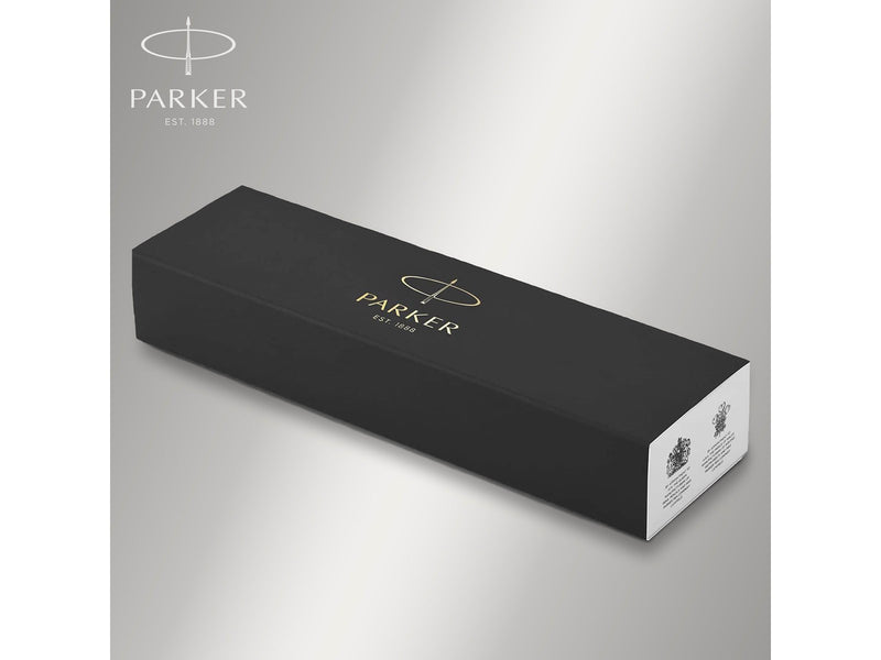 Parker IM Tintenroller | schwarze Lackierung mit Chromzierteilen | feine Spitze | Schwarz | Geschenkbox