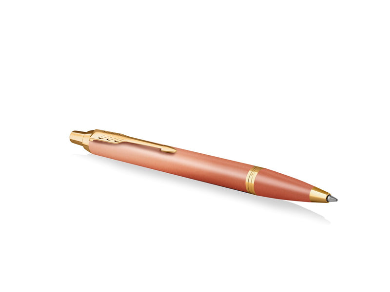 Parker IM Writing Rituals Ballpoint  Uplifting Orange Finish with Gradient & Gold Trims Medium Point Blue Ink Gift Box