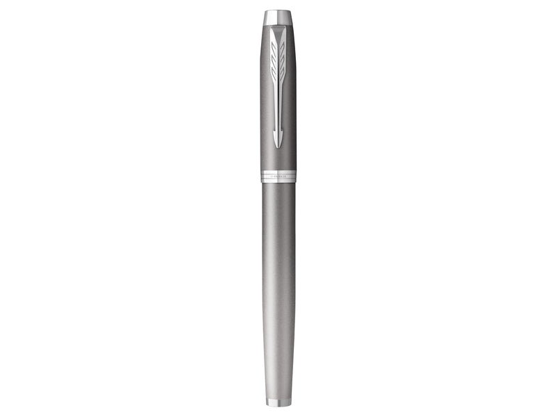 Parker IM Writing Rituals Fountain Pen | Grey Finish with Gradient | Chrome Trims | Medium Nib | Blue Ink | Gift Box