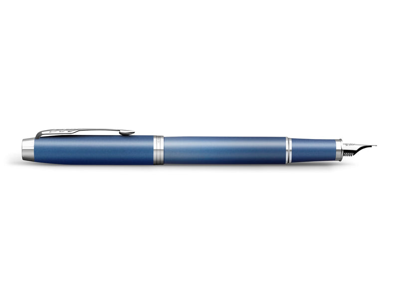 Parker IM Writing Rituals Fountain Pen Peaceful Blue Finish with Gradient & Chrome Trims Fine Nib Blue Ink Gift Box