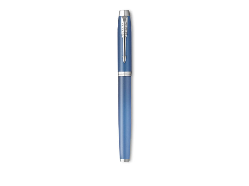 Parker IM Writing Rituals Fountain Pen Peaceful Blue Finish with Gradient & Chrome Trims Medium Nib Blue Ink Gift Box