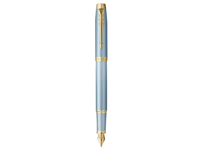 Parker IM Writing Rituals Fountain Pen | Turquoise Green Finish with Gradient | Gold Trims | Fine Nib | Blue Ink | Gift Box